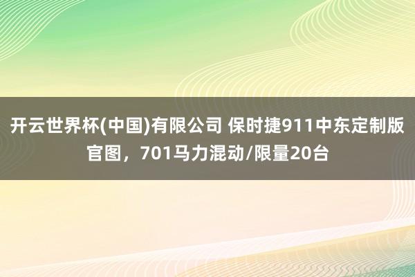 开云世界杯(中国)有限公司 保时捷911中东定制版官图，701马力混动/限量20台