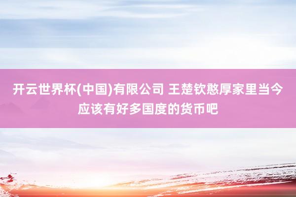 开云世界杯(中国)有限公司 王楚钦憨厚家里当今应该有好多国度的货币吧